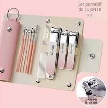 Set portabil de unelte pentru manichiură, din oțel carbon, 300 de bucăți, greutate netă 150,1 g