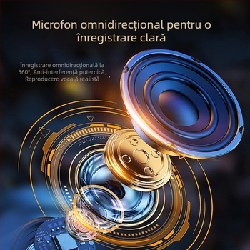 Microfon de gaming pentru desktop, cu captare cardioid dinamică, cablat, SNR ≥70 dB, pentru streaming și cursuri online