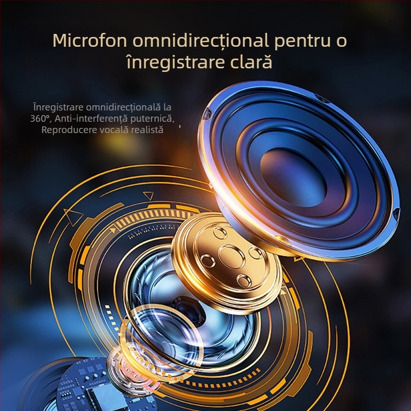 Microfon de gaming pentru desktop, cu captare cardioid dinamică, cablat, SNR ≥70 dB, pentru streaming și cursuri online