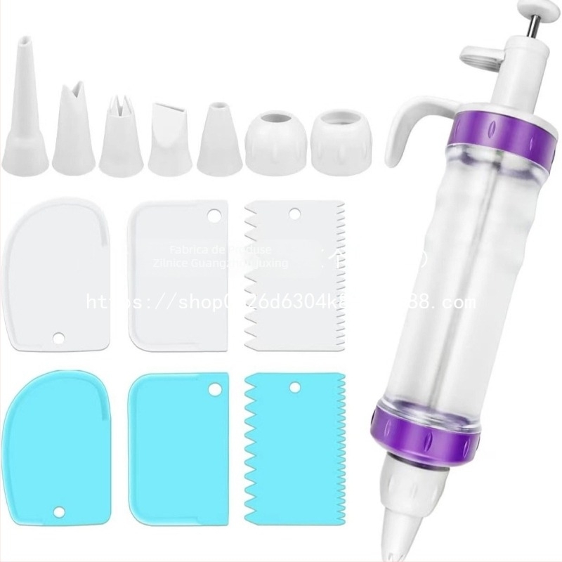 JUXING set unelte decorare prăjituri din oțel inoxidabil 316, 39 piese, duze de decorare și pungi pentru creme, pentru prăjituri și biscuiți, stil modern minimalist