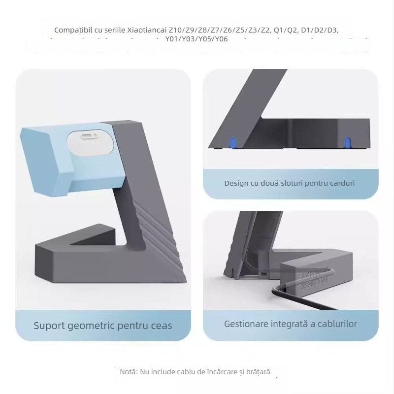 Stand de încărcare pentru ceasul Little Genius Z10/Z9/Z8 – suport geometric seria D5, dimensiuni 25×12×6, greutate 170 g