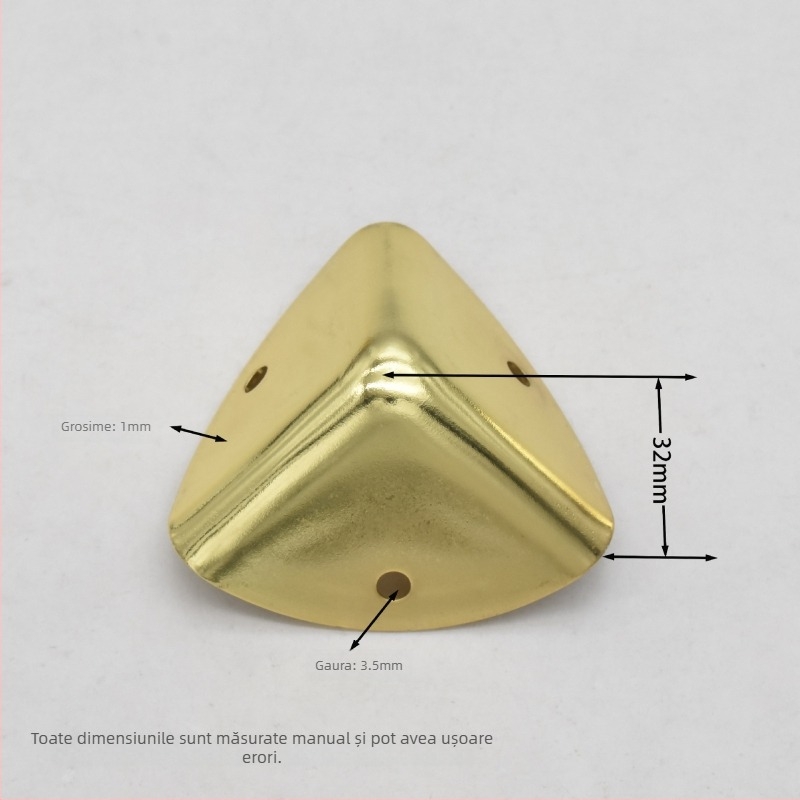 Protecție colț, din tablă de fier, accesorii bagaje, Shangyi, primăvara 2024, rezistent la uzură