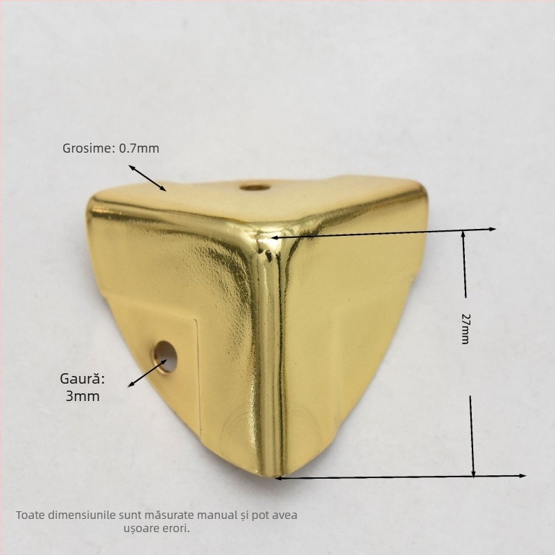 Protecție colț, din tablă de fier, accesorii bagaje, Shangyi, primăvara 2024, rezistent la uzură