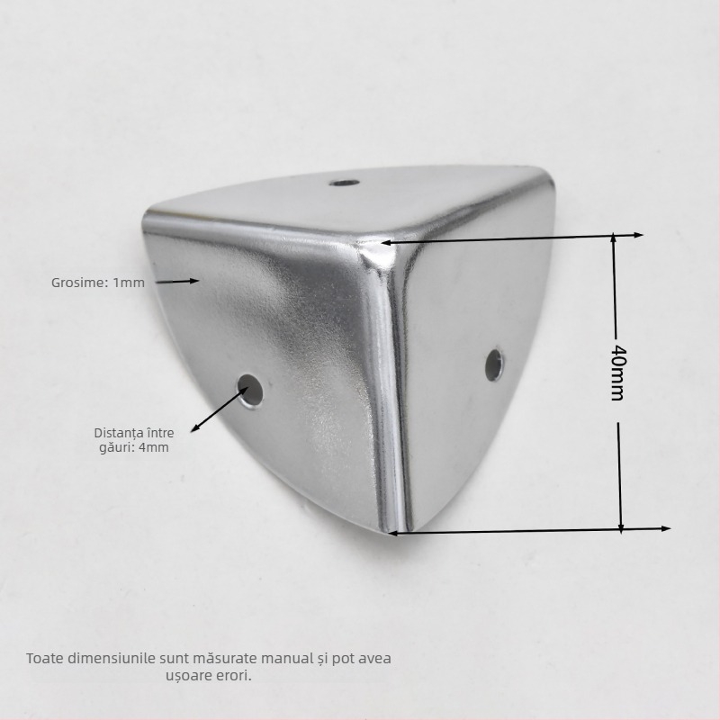 Protecție colț, din tablă de fier, accesorii bagaje, Shangyi, primăvara 2024, rezistent la uzură