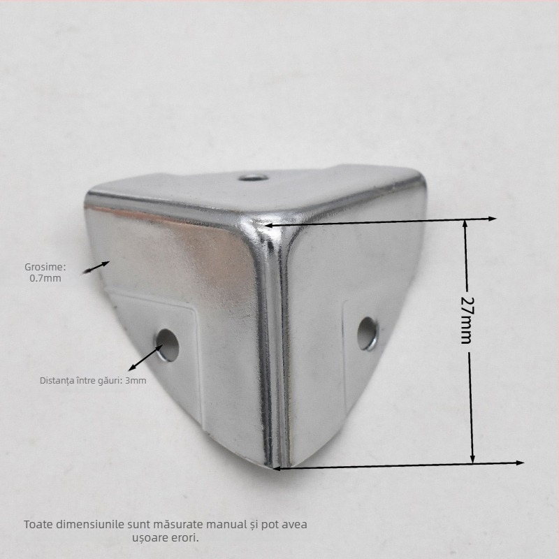 Protecție colț, din tablă de fier, accesorii bagaje, Shangyi, primăvara 2024, rezistent la uzură