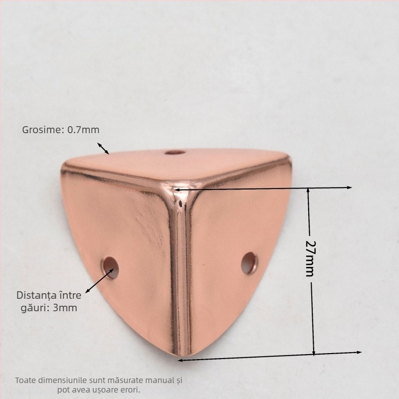 Protecție colț, din tablă de fier, accesorii bagaje, Shangyi, primăvara 2024, rezistent la uzură