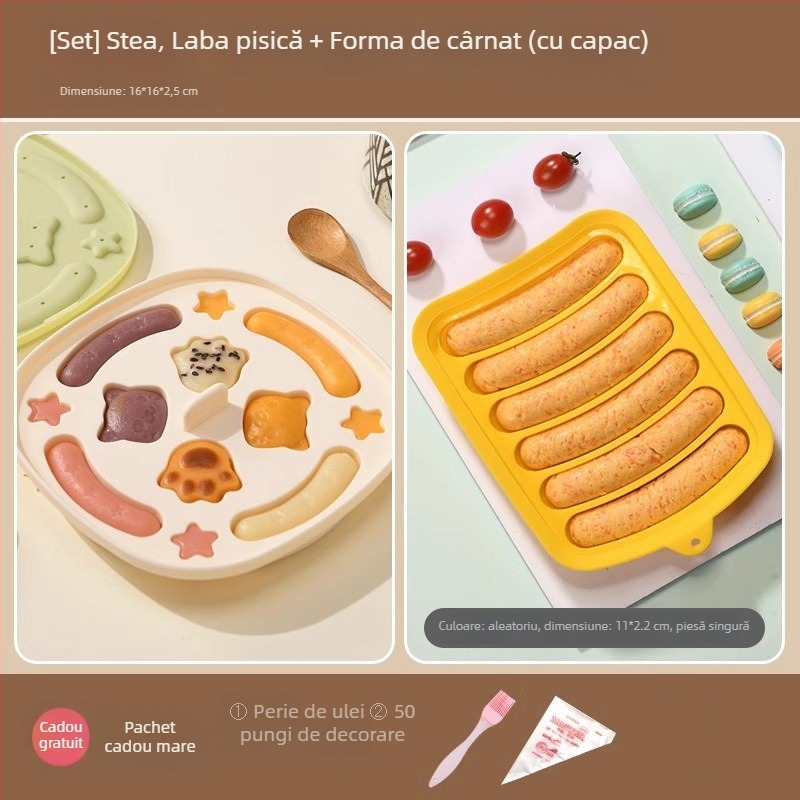 Little Chef Girl formă din silicon pentru prăjituri, rotundă, pentru coacere