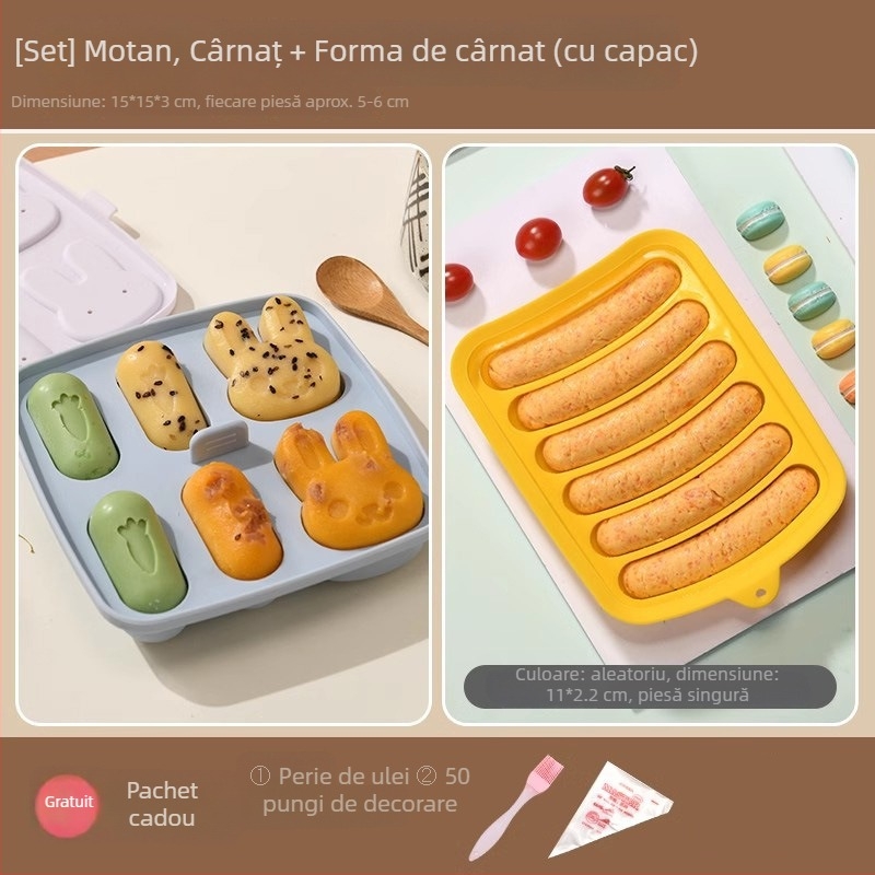 Little Chef Girl formă din silicon pentru prăjituri, rotundă, pentru coacere