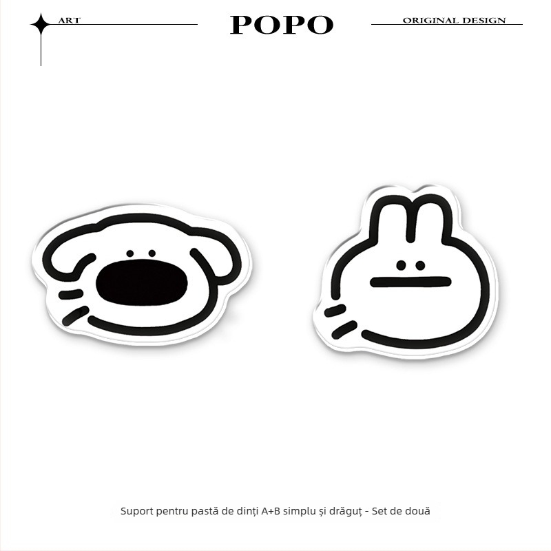 Instrument de stoarcere pastă de dinți, suport montat pe perete și clips pentru curățare facială, baie, multifuncțional