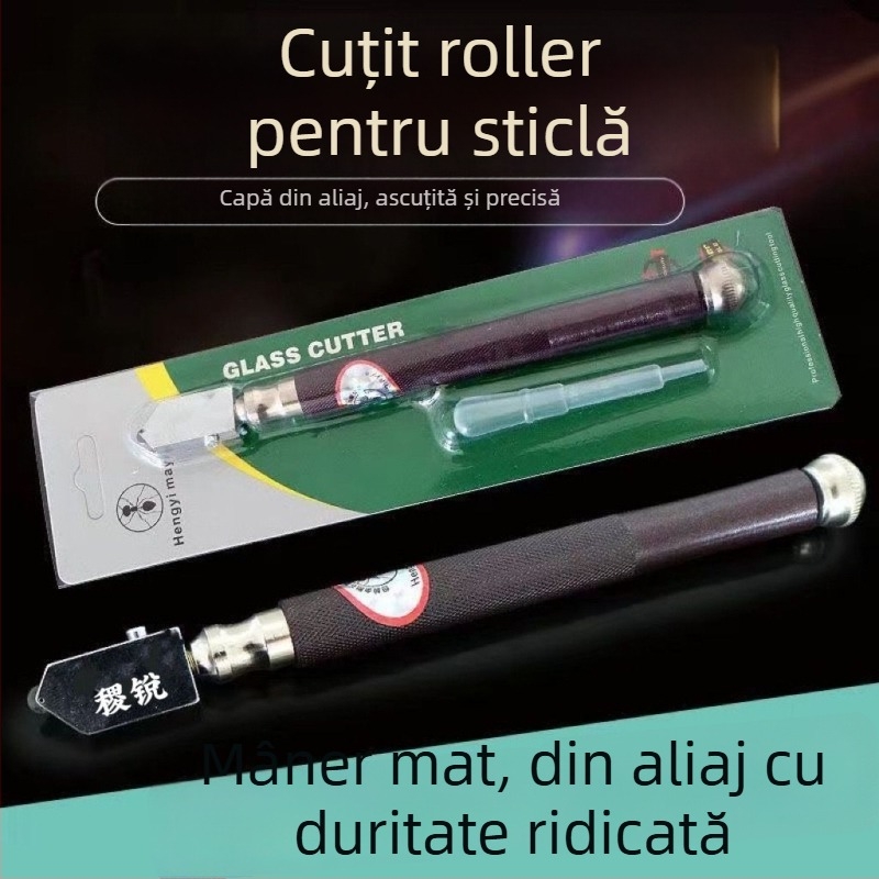 Tăietor de sticlă cu lamă mare pentru plăci groase și plăci de podea, manual (Brand: Unique; Tip: Altul; Domeniu de aplicare: Altul)