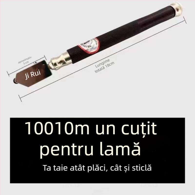 Tăietor de sticlă cu lamă mare pentru plăci groase și plăci de podea, manual (Brand: Unique; Tip: Altul; Domeniu de aplicare: Altul)