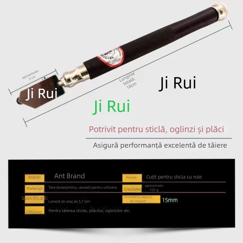 Tăietor de sticlă cu lamă mare pentru plăci groase și plăci de podea, manual (Brand: Unique; Tip: Altul; Domeniu de aplicare: Altul)