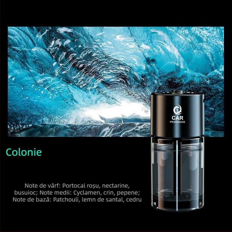 Difuzor de aromaterapie pentru mașină și purificator de aer, sticlă și metal, model Jdzx-interstellar plug-in, greutate 0,5 kg