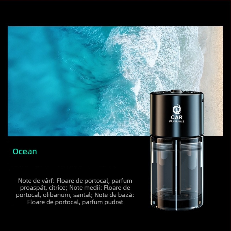 Difuzor de aromaterapie pentru mașină și purificator de aer, sticlă și metal, model Jdzx-interstellar plug-in, greutate 0,5 kg