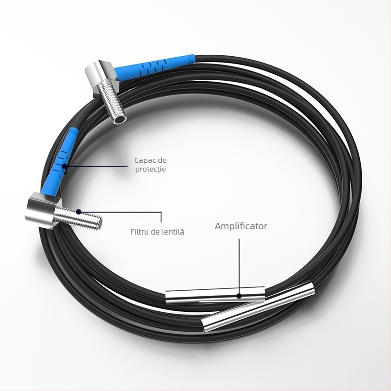 Senzor laser de distanță FUWEI, rază de 20 m, unghi drept, model FJT04-20N-TZ, IP65