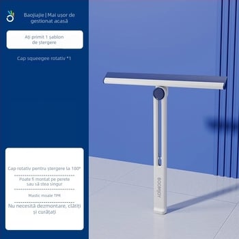 Baojiajie instrument de curățare a sticlei, plastic, ștergere pe o singură parte, manual, utilizare casnică
