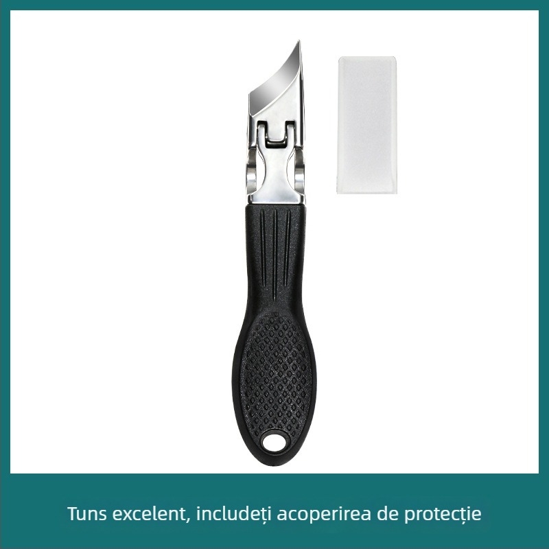 Tăietor de unghii portabil din oțel inoxidabil, cu gură înclinată și gură ascuțită