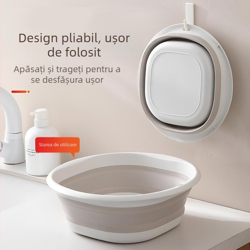 Vas de spălat pliabil – Portabil, Multifuncțional, pentru casă, cămin, călătorii, spălarea hainelor bebelușului
