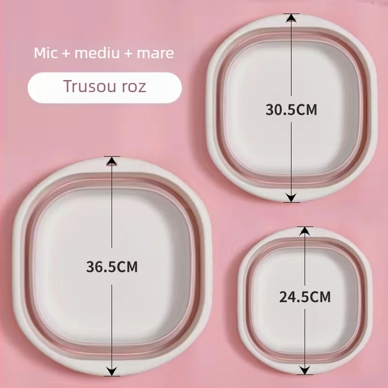 Vas de spălat pliabil – Portabil, Multifuncțional, pentru casă, cămin, călătorii, spălarea hainelor bebelușului