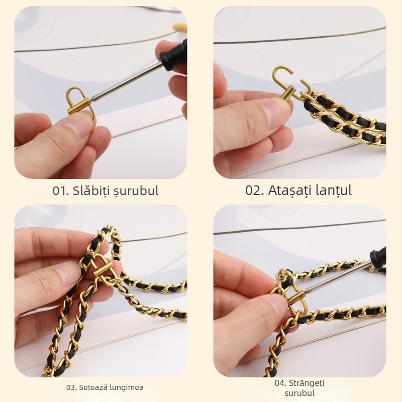 Clema reglare lanț geantă – Yuyue, metal, Primăvara 2023, pentru lanț de bagaje, Seria Bag adjusting buckle