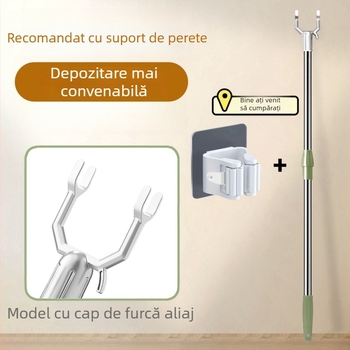 Uscător de haine telescopic din oțel inoxidabil, pentru balcon și baie, stil modern minimalist