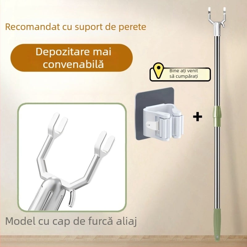 Uscător de haine telescopic din oțel inoxidabil, pentru balcon și baie, stil modern minimalist