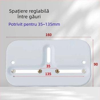 Uscător de haine cu tijă dublă, manivelă, aliaj de aluminiu, lift interior
