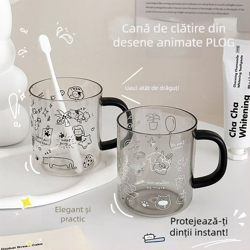 Pahar pentru clătirea gurii și periuța de dinți, din plastic (Brand: Unique; Material: Plastic; Importat: Nu)