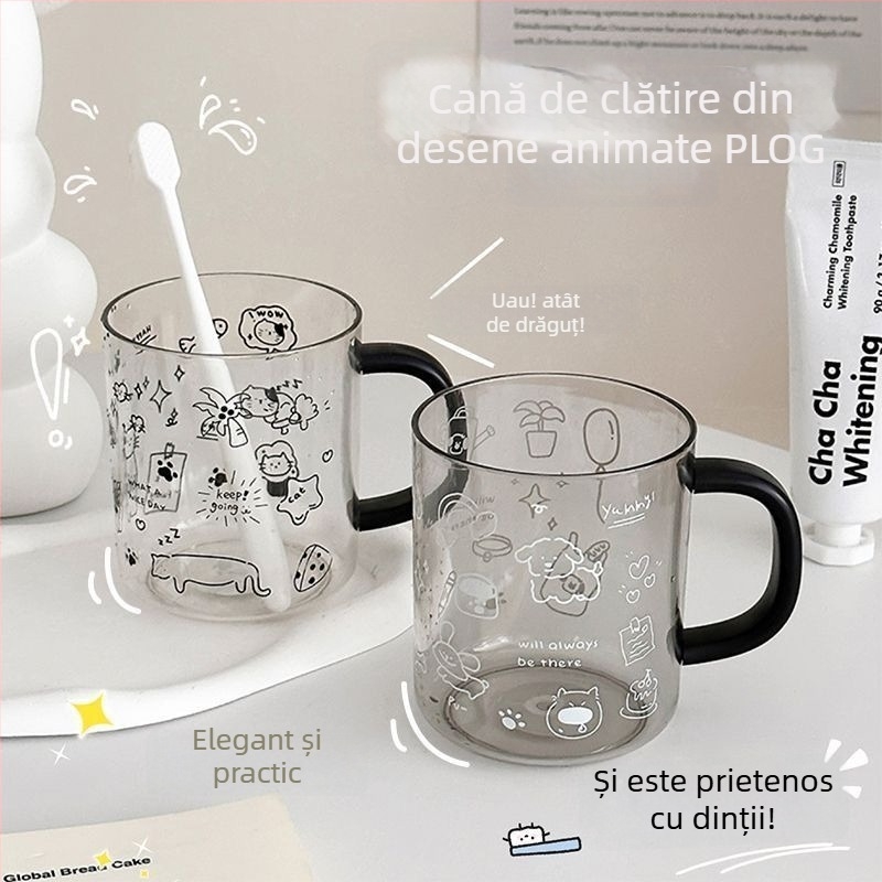 Pahar pentru clătirea gurii și periuța de dinți, din plastic (Brand: Unique; Material: Plastic; Importat: Nu)