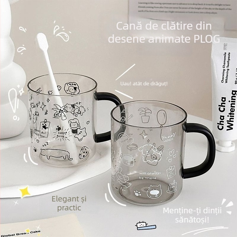 Pahar pentru clătirea gurii și periuța de dinți, din plastic (Brand: Unique; Material: Plastic; Importat: Nu)