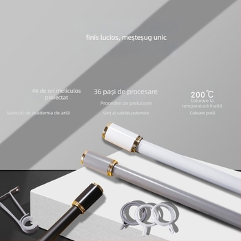 Wantai suport bară perdea din aliaj de aluminiu – montaj lateral, perforat, personalizabil, stil modern minimalist