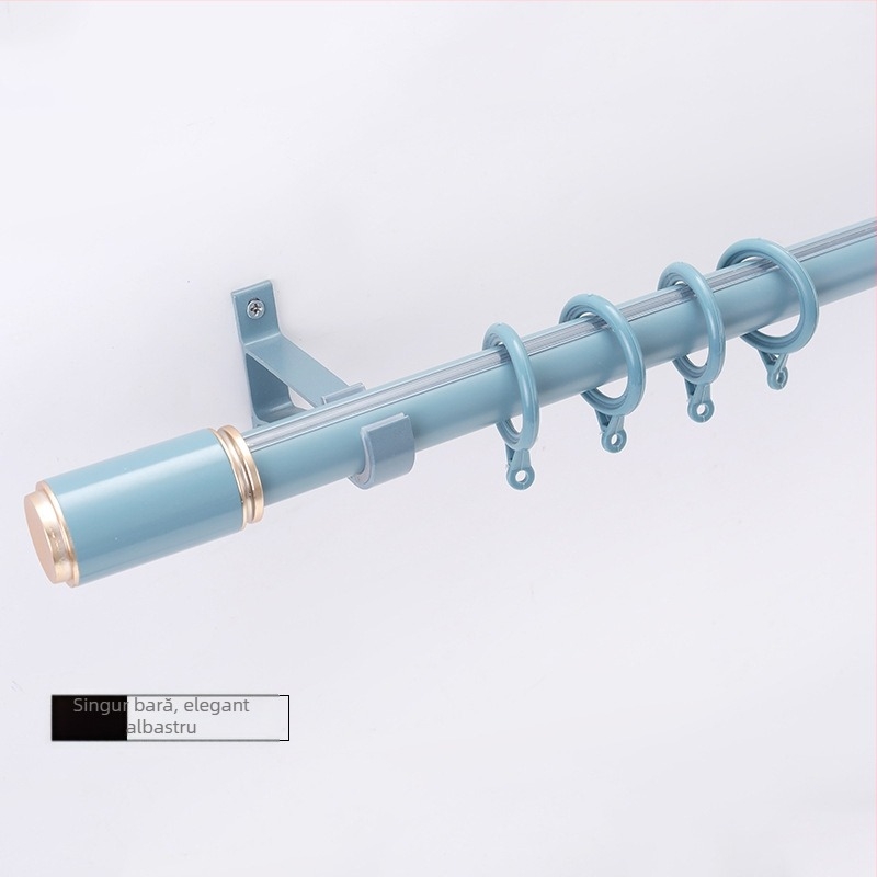 Wantai suport bară perdea din aliaj de aluminiu – montaj lateral, perforat, personalizabil, stil modern minimalist