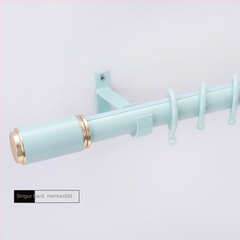 Wantai suport bară perdea din aliaj de aluminiu – montaj lateral, perforat, personalizabil, stil modern minimalist