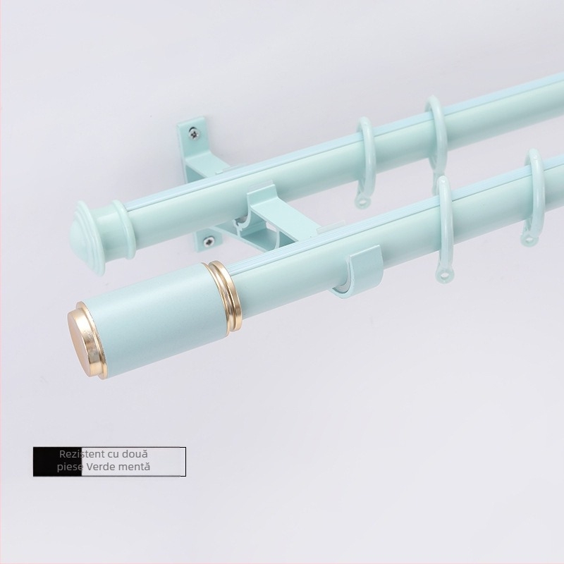 Wantai suport bară perdea din aliaj de aluminiu – montaj lateral, perforat, personalizabil, stil modern minimalist