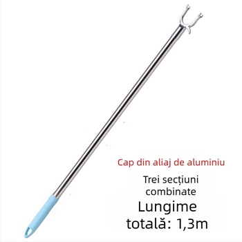 Tajiajing bară metalică pentru uscat haine balcon – stil modern simplu, pentru balcon, lansare 2023