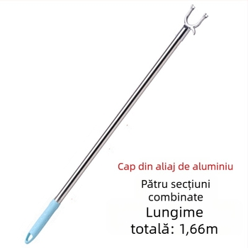 Tajiajing bară metalică pentru uscat haine balcon – stil modern simplu, pentru balcon, lansare 2023