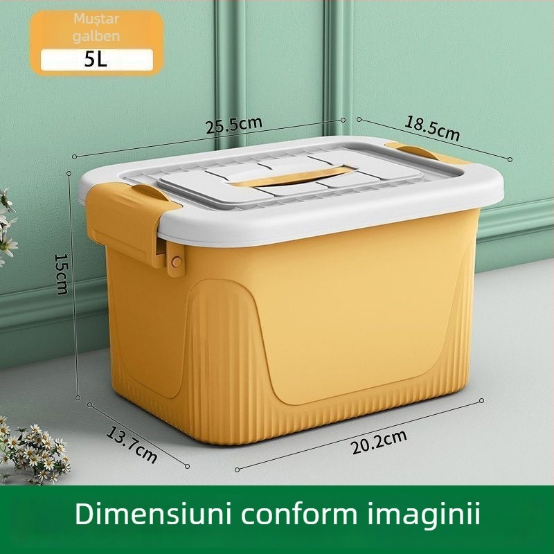Cutie de depozitare pentru jucării – design modern minimalist, capacitate până la 5 L, nefalcabilă, fără roți, potrivită pentru organizarea jucăriilor, gustărilor, hainelor, blocurilor și cărților