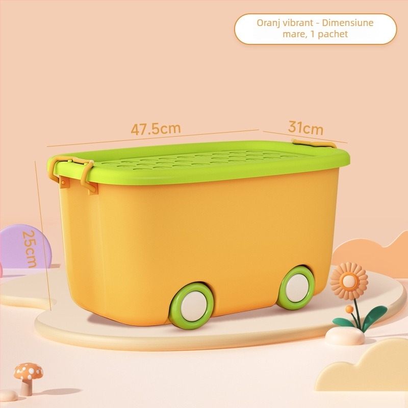 Cutie de depozitare pentru jucării – design modern minimalist, capacitate până la 5 L, nefalcabilă, fără roți, potrivită pentru organizarea jucăriilor, gustărilor, hainelor, blocurilor și cărților
