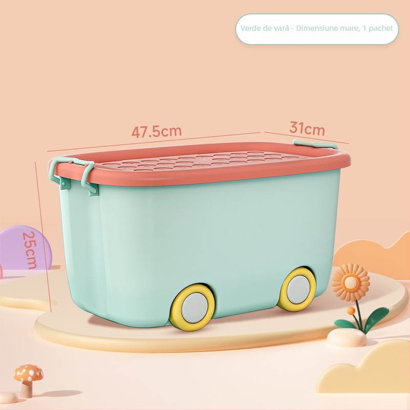 Cutie de depozitare pentru jucării – design modern minimalist, capacitate până la 5 L, nefalcabilă, fără roți, potrivită pentru organizarea jucăriilor, gustărilor, hainelor, blocurilor și cărților