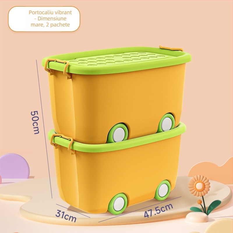 Cutie de depozitare pentru jucării – design modern minimalist, capacitate până la 5 L, nefalcabilă, fără roți, potrivită pentru organizarea jucăriilor, gustărilor, hainelor, blocurilor și cărților