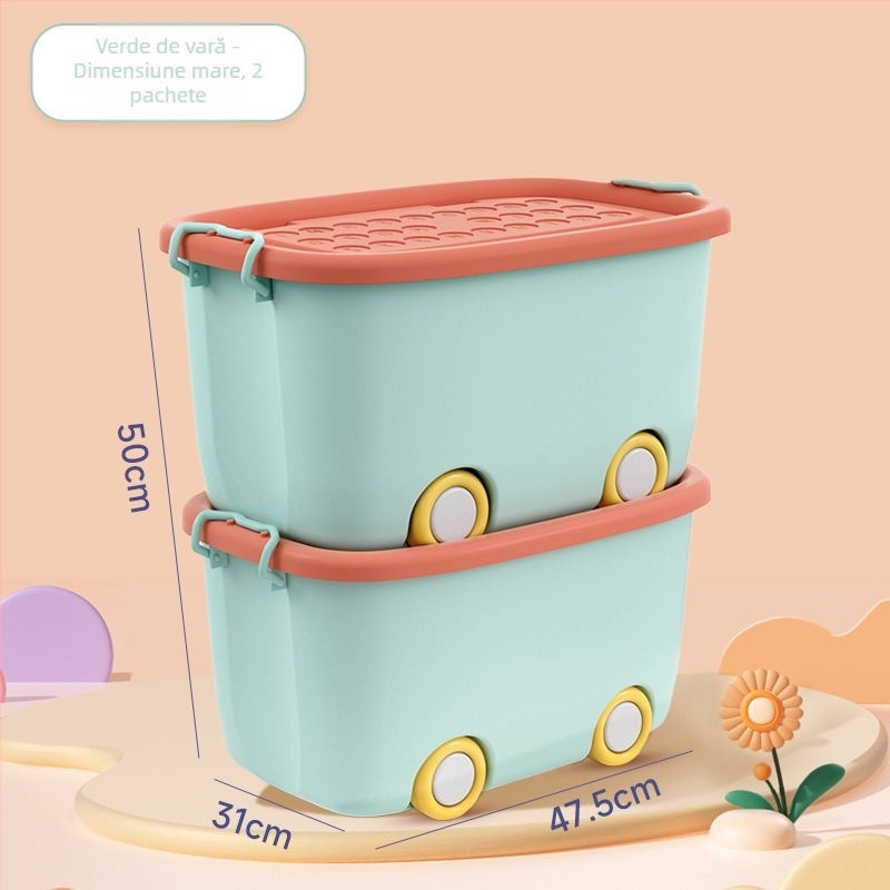 Cutie de depozitare pentru jucării – design modern minimalist, capacitate până la 5 L, nefalcabilă, fără roți, potrivită pentru organizarea jucăriilor, gustărilor, hainelor, blocurilor și cărților