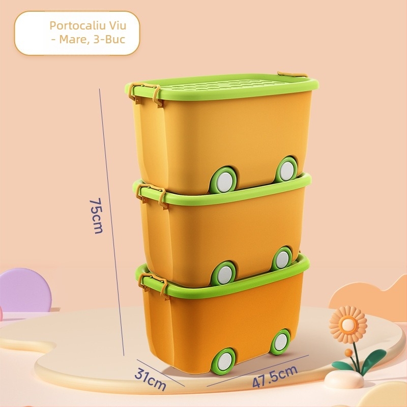 Cutie de depozitare pentru jucării – design modern minimalist, capacitate până la 5 L, nefalcabilă, fără roți, potrivită pentru organizarea jucăriilor, gustărilor, hainelor, blocurilor și cărților