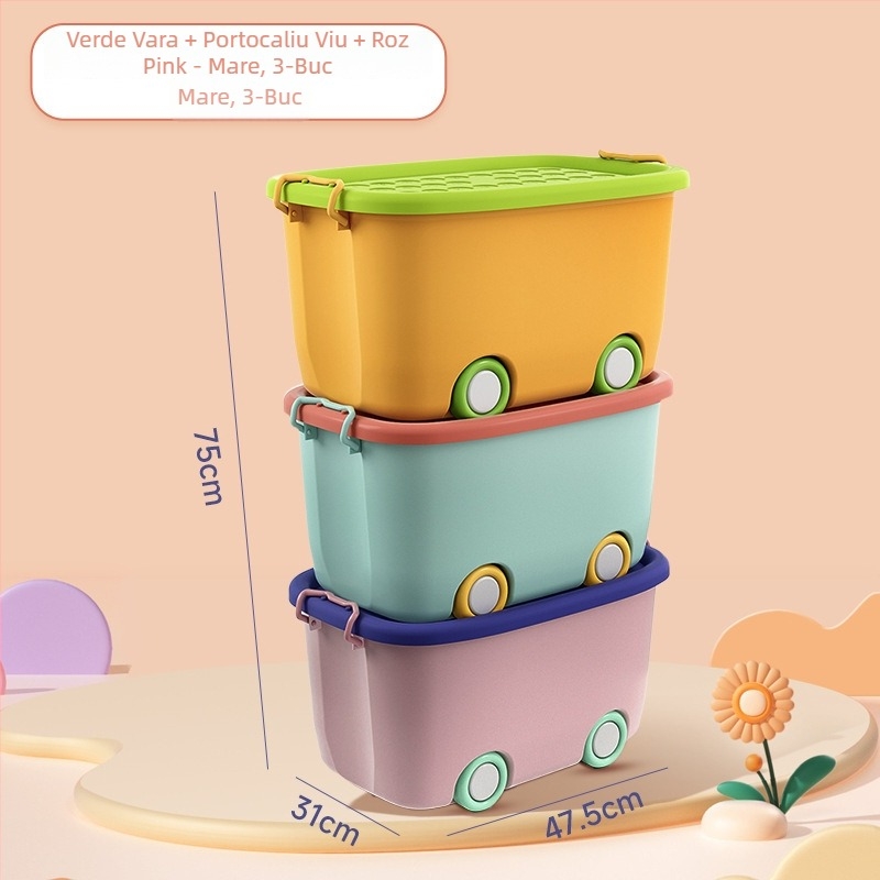 Cutie de depozitare pentru jucării – design modern minimalist, capacitate până la 5 L, nefalcabilă, fără roți, potrivită pentru organizarea jucăriilor, gustărilor, hainelor, blocurilor și cărților