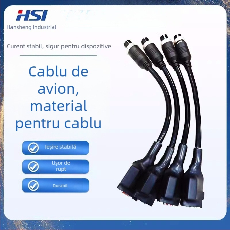 Cablu C-C cu opt fire, cablu de test USB-A la USB-C, compatibil cu tester-ul Hansheng GTI60XX pentru încărcare rapidă