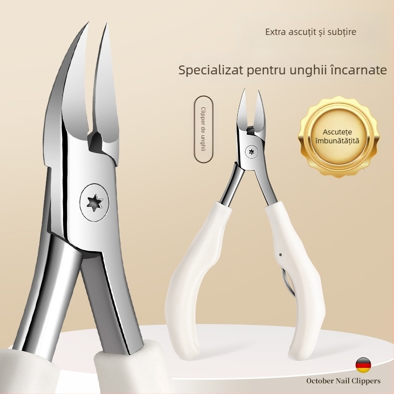 Set clește pentru unghii încarnate — clește pentru canalul unghiei, oțel inoxidabil, portabil