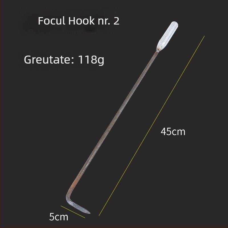 Set de unelte pentru soba cu cărbune Xiangsu — cârlig pentru foc, clește pentru foc, lopățică pentru cărbune, clipsuri pentru cărbune la grătar; formă pătrată, stil universal