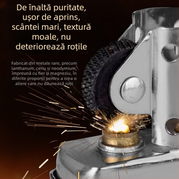 Flint pentru brichete – compatibil Zippo/Zorro, 100 buc., stil modern simplu