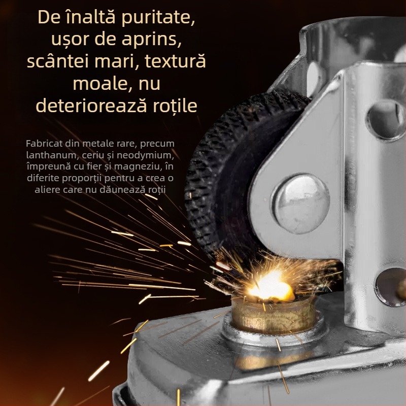 Flint pentru brichete – compatibil Zippo/Zorro, 100 buc., stil modern simplu