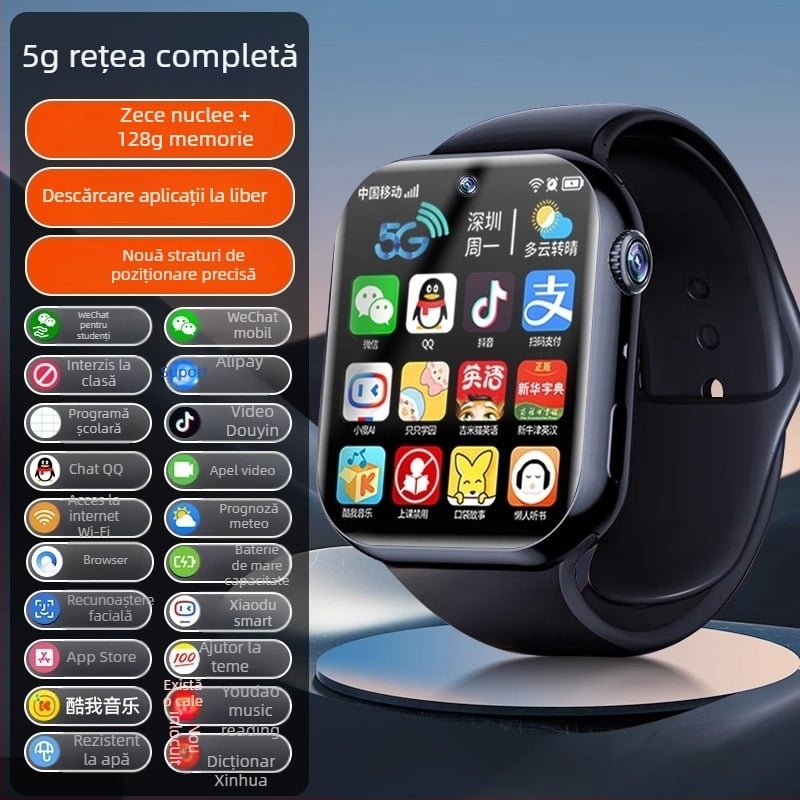 Ceas inteligent pentru copii Xiaomi cu slot SIM, smartwatch cu 5G