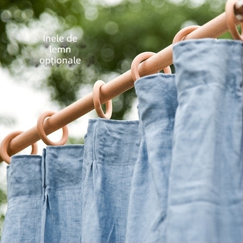 Suport pentru bară de draperii, lemn fag masiv, stil japonez roman, brand Teren, fără personalizare